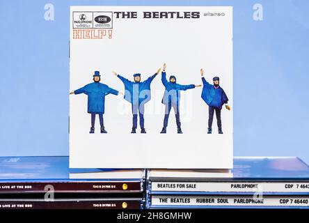 EMI CD  Disc Inlay - The Beatles - Help! Stock Photo