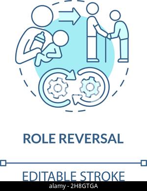 Role reversal concept icon Stock Vector Image & Art - Alamy