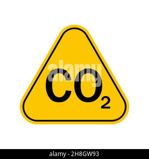 CO2 Hazard sign Stock Vector Image & Art - Alamy