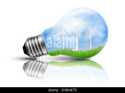 Glowing light bulb with the word idea , realistic 3D vector, isolated on a transparent background. Electricity. Stock Vector