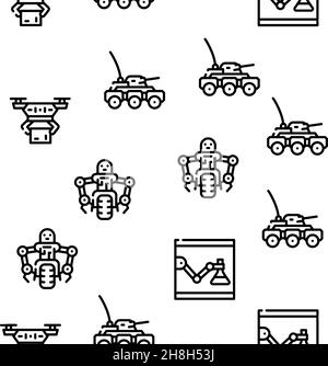 Robot vacuum cleaner pattern seamless background texture repeat ...