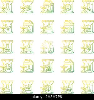 Fertilizers type linear icons set Stock Vector Image & Art - Alamy