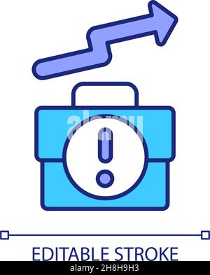 Business expansion RGB color icon Stock Vector