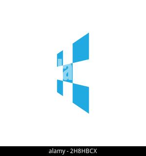 simple geometric wall pattern symbol logo vector Stock Vector