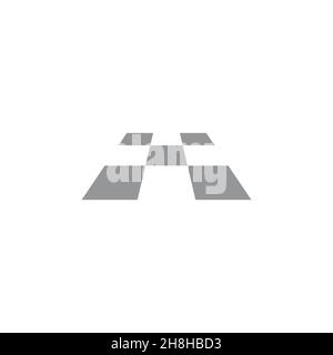 floor square 3d flat geometric symbol logo vector Stock Vector