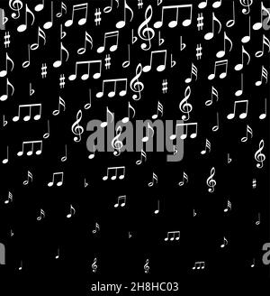 Music notes. Vector illustration. for print and web design on white background Stock Vector