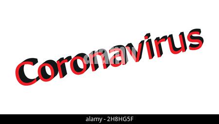 COVID-19 Coronavirus alert header banner red vector Stock Vector