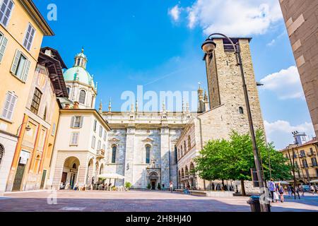 Cathedral Duomo in Como city, a tourist destination on Lake Como Stock Photo
