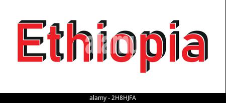 Stamp with text no one in Ethiopia inside, vector illustration Stock Vector