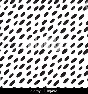 Abstract seamless pattern with black marker strokes. Stock Vector