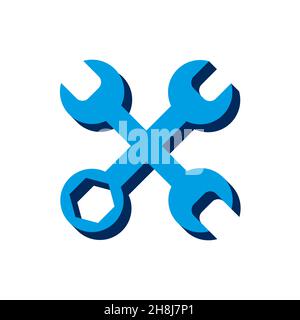 isometric. 3d sign isolated on white background. Stock Vector