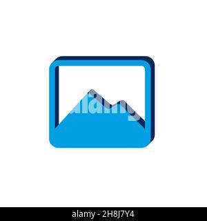 isometric. 3d sign isolated on white background. Stock Vector
