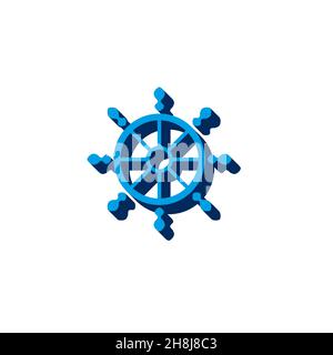 isometric. 3d sign isolated on white background. Stock Vector
