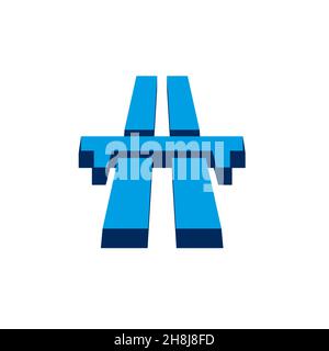 isometric. 3d sign isolated on white background. Stock Vector