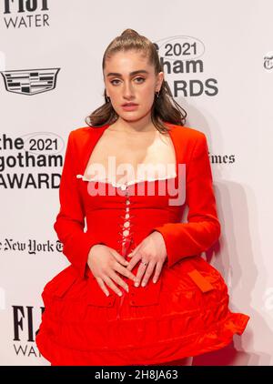 Rachel Sennott attends the 2021 Gotham Awards Presented By The Gotham