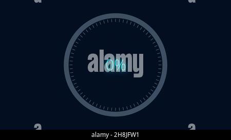 Futuristic Loading Circle Ring. Loading Transfer Download Animation. Loading animation. Stock Photo