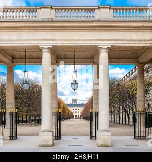 Paris, the Palais-Royal, inner courtyard with columns