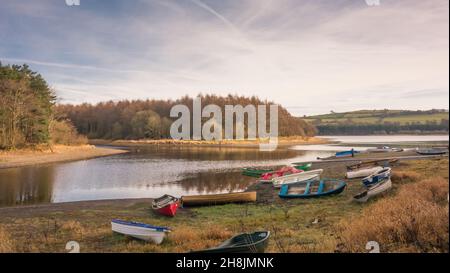 Russellstown Bay at the Blessington Lakes in County Wicklow, Ireland. Stock Photo