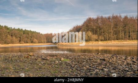 Russellstown Bay at the Blessington Lakes in County Wicklow, Ireland. Stock Photo