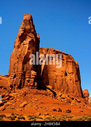 Monument Valley, Colorado Plateau, Arizona-Utah border Stock Photo