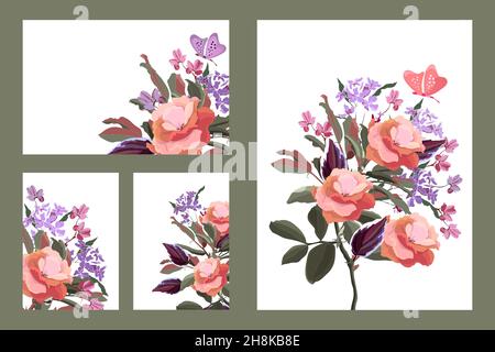 Beautiful happy birthday greeting card with flowers and bird 3436327 Vector  Art at Vecteezy