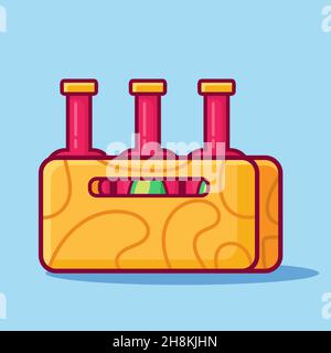wooden craft beer box isolated cartoon vector illustration in flat style Stock Vector