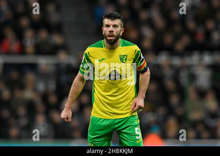 Grant Hanley #5 of Norwich City in action during the game Stock Photo