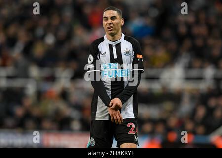 Newcastle, UK. 30th Nov, 2021. Miguel Almiron #24 of Newcastle