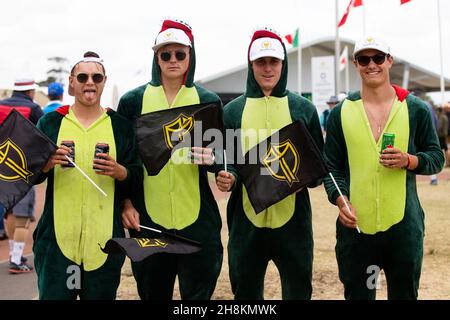 South African fans following Louis Oosthuizen of South Africa and Abraham Ancer of Mexico during round 1 of The Presidents Cup Credit: Speed Media/Alamy Live News Stock Photo