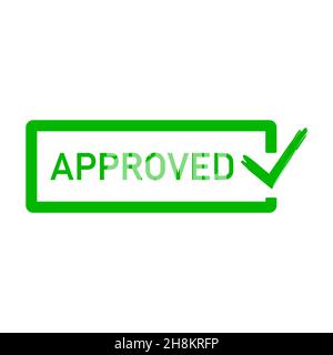 Approved check mark buttons Stock Vector