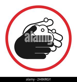 Hand washing icon Stock Vector