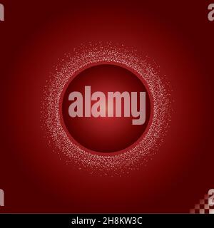 Red Energy shield protecting, abstract metaphor force feild Stock Vector