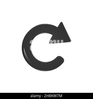 reload arrow icon, refresh vector sign isolated on white background Stock Vector