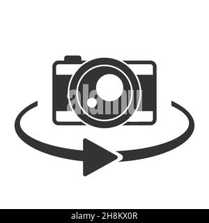 Camera switch icon, Professional, pixel perfect icons optimized for both large and small resolutions. Stock Vector