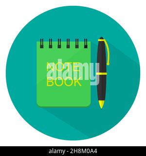 icon of notes Stock Vector