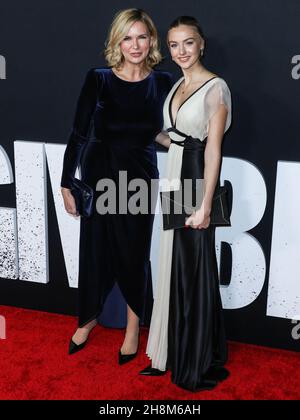 Los Angeles, United States. 30th Nov, 2021. LOS ANGELES, CALIFORNIA, USA - NOVEMBER 30: Actress Veronica Ferres and daughter/actress Lilly Krug arrive at the Los Angeles Premiere Of Netflix's 'The Unforgivable' held at the Directors Guild of America Theater on November 30, 2021 in Los Angeles, California, United States. (Photo by Xavier Collin/Image Press Agency) Credit: Image Press Agency/Alamy Live News Stock Photo