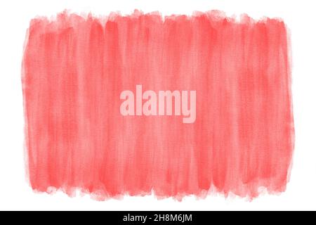red watercolor background with vertical brushstroke texture Stock Photo