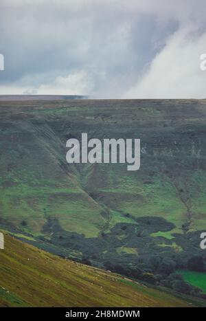 View from Hay Bluff, Black Mountains, Brecon Beacons National Park, Powys, Wales Stock Photo