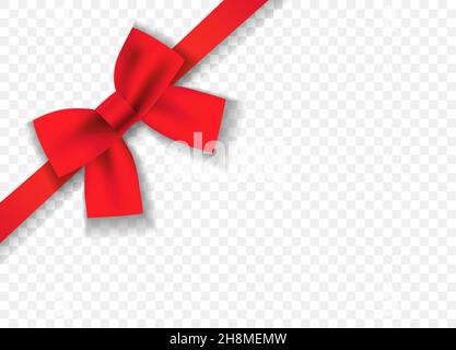 Red Silk Ribbon Bow Gradient Mesh Stock Vector (Royalty Free) 2203362765