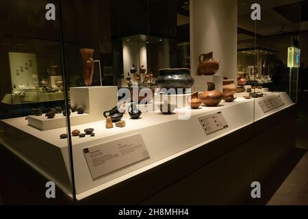 Ankara, Turkey; November 7th 2021: Museum of Anatolian Civilizations vessels Stock Photo