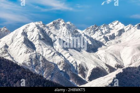 Himalaya mountain landscape also known as the Kinnaur Kailash Himalayan ...