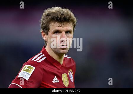 Thomas Mueller FC Bayern Munich FCB 25, Allianz Arena, Munich, Bavaria, Germany Stock Photo