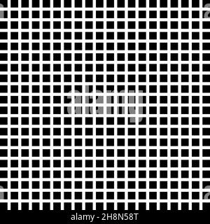 Abstract geometric pattern with small squares. Black and white color vector Stock Vector