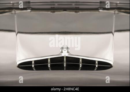 engine air scoop on a classic muscle car Stock Photo