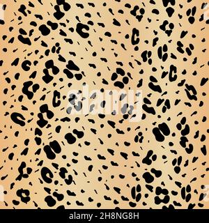Leopard seamless yellow pattern. Leopard pattern design. Seamless ocelot pattern for wallpaper, wrapping pape, textile. Stock Vector