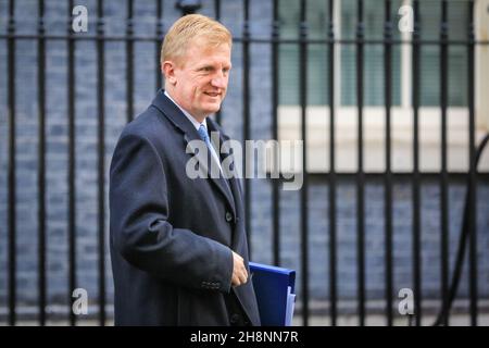 Westminster, London, UK. 01st Dec, 2021. Oliver Dowden, Minister without Portfolio and Co-Chairman of the Conservative Party, in Downing Street this morning Credit: Imageplotter/Alamy Live News Stock Photo