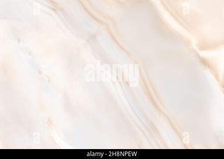White marble texture background pattern top view. Tiles natural stone floor with high resolution. Luxury abstract patterns. Marbling design for banner Stock Photo
