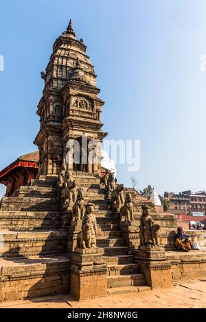 Stone Guardians On The Siddhi Laxmi Hindu Temple In Durbar Square ...