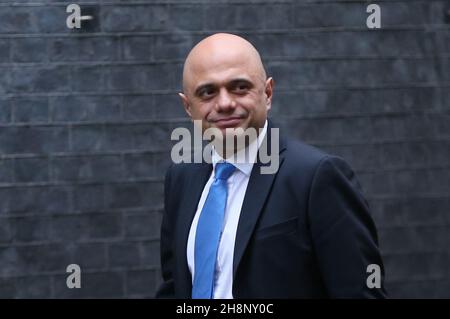London, England, UK. 1st Dec, 2021. UK Secretary of State for Health and Social Care SAJID JAVID is seen outside 10 Downing Street. (Credit Image: © Tayfun Salci/ZUMA Press Wire)