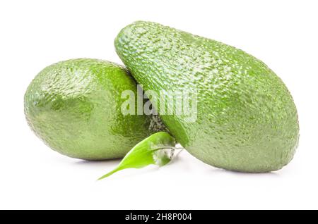 Avocado isolated on a white background cutout Stock Photo